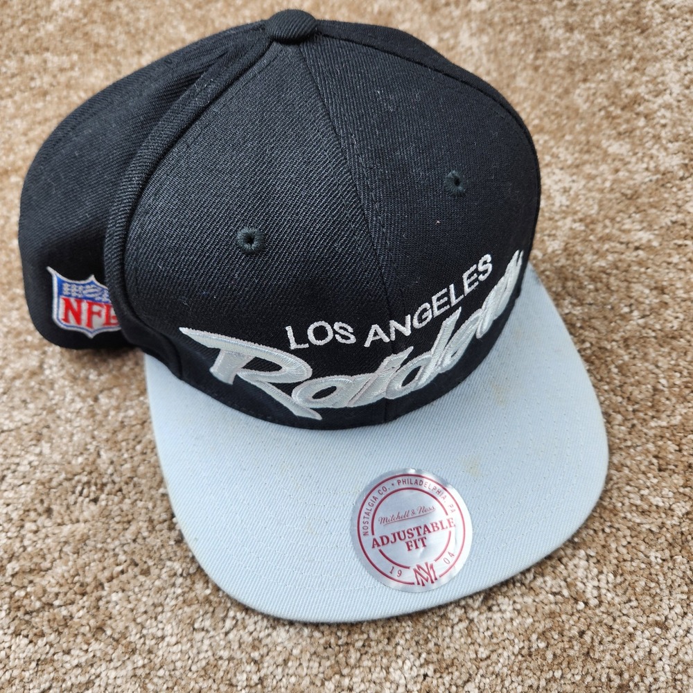 Mitchell & Ness Los Angeles Raiders NFL Vintage Snapback Hat Black Grey
